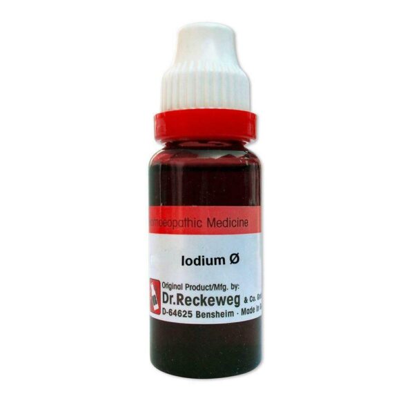 Dr Reckeweg Iodium Mother Tincture ( Q ) 20ML for headache vertigo cough