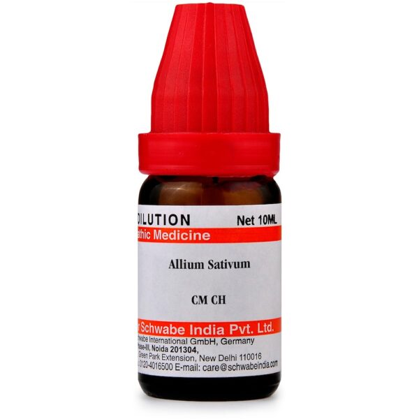 Dr Willmar Schwabe India Homoeopathic Allium Sativum Dilution 30ml for cough and cold fever nausea
