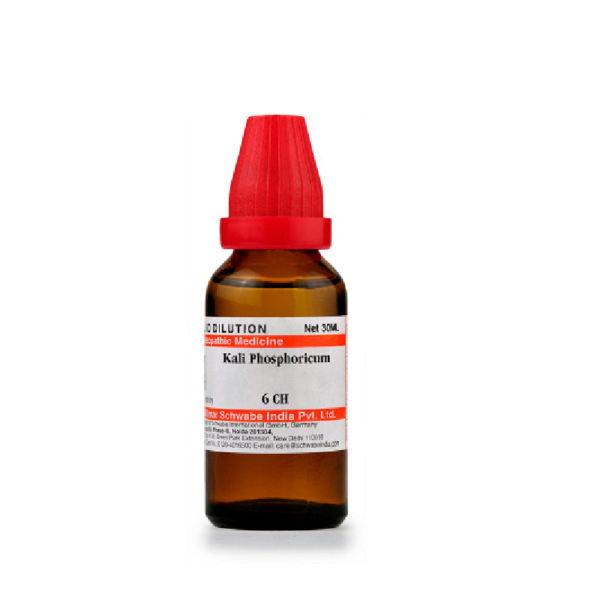 Dr Willmar Schwabe India Homoeopathic Kali Phosphoricum Dilution 30ml for headaches vertigo