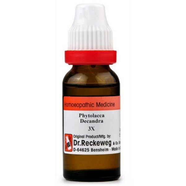 Dr Reckeweg Phytolacca Decandra DILUTION (11ml) for swellings depression pimples