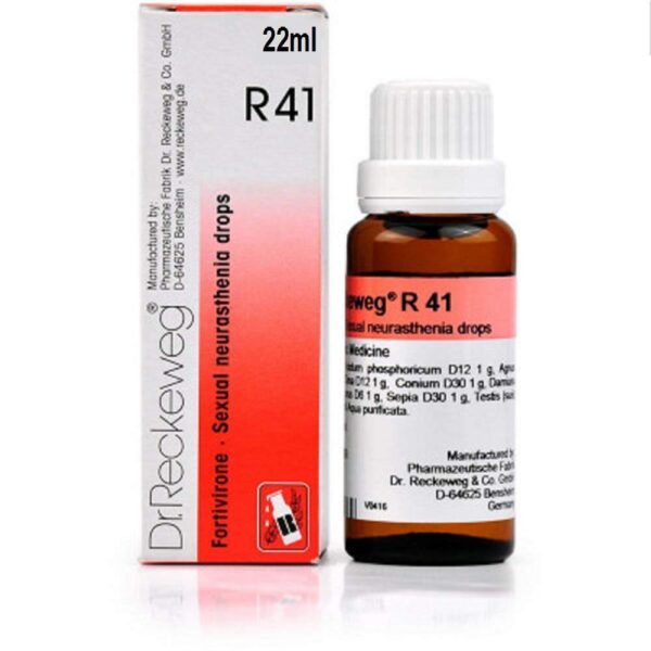 Dr. Reckeweg R41 Sexual Neurasthenia Drop for sexual Energy and strength for Men's Health