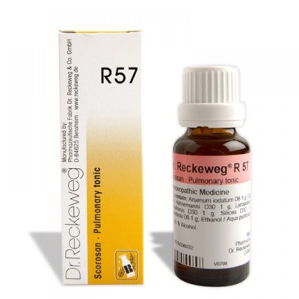 Dr. Reckeweg R57 Scorosan - Pulmonary tonic - 22ml for liver stimulating appetite