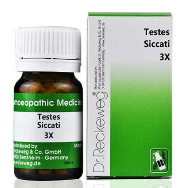Dr. Reckeweg Testes Siccati 3X (20g) for sexual health