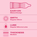 Durex Extra Ribbed Condoms for Men - 10 Count | Ribbed and Dotted for Extra Stimulation | Suitable for use with lubes and toys - Image 3