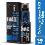 Engage XX3 Cologne No Gas Perfume (135ml) For Men, Spicy and Woody, Skin Friendly