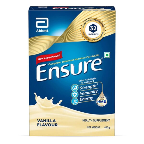 Ensure Balanced Adult Nutrition Health Drink - 400g (Vanilla) For balanced and complete nutrition, toughen the bones