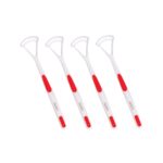GUBB Plastic Tongue Cleaner For Kids & Adults | Tongue Scraper For Bad Breath Pack of 4