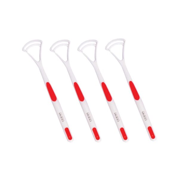 GUBB Plastic Tongue Cleaner For Kids & Adults | Tongue Scraper For Bad Breath Pack of 4