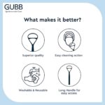 GUBB Plastic Tongue Cleaner For Kids & Adults | Tongue Scraper For Bad Breath Pack of 4 - Image 4