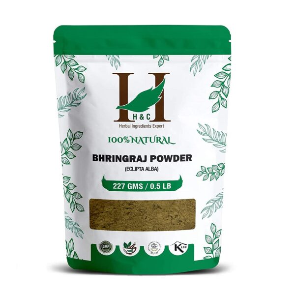 H&C Herbal Ingredients Bhringraj (Eclipta Alba) Powder - 227g - For Hair Care , Hair Growth Rejuvenator