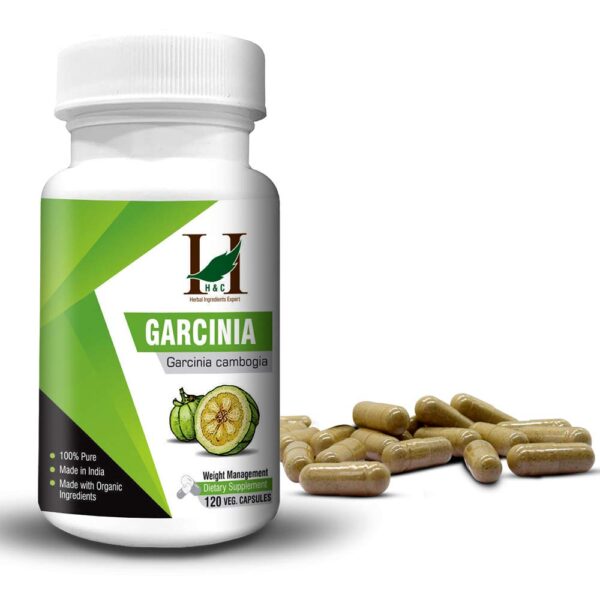H&C Herbal Ingredients Garcinia Cambogia Capsules - 450 mg (120 Capsules) | For Weight Management And Fat Burner