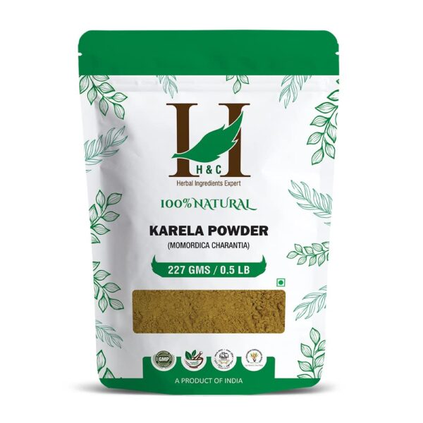 H&C Herbal Ingredients Expert Karela Bitter Gourd Powder, 227g for Blood Sugar Control & Metabolic Wellness