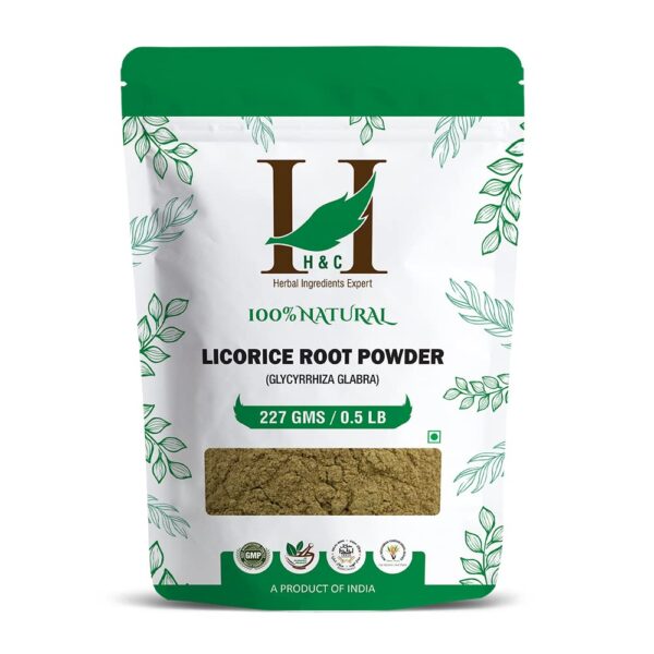 H&C Herbal Ingredients Expert Licorice Root Powder, 227grams For Hair Fall and Dandruff
