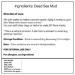 H&C Herbal Ingredients Dead Sea Mud Powder 227gm For Renewed Skin Glow, Skin Woes, Skin Exfoliation - Image 3