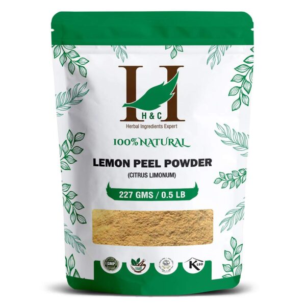 H&C Herbal Ingredients Expert Natural Lemon Peel Powder - 227g | For Face Cleanser & Skin Whitening