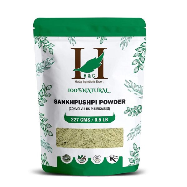 H&C Herbal Ingredients Expert Shankhpushpi Powder (Convolvulus pluricaulis) 227g | for Memory and Concentration