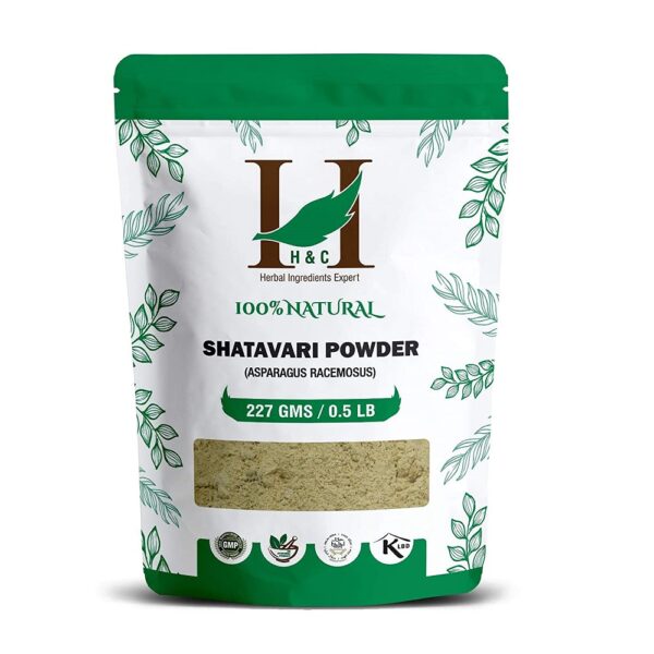 H&C Herbal Ingredients Expert Shatavari Powder (Asparagus Racemosus) - 227 Grams | For Women Health Supplement