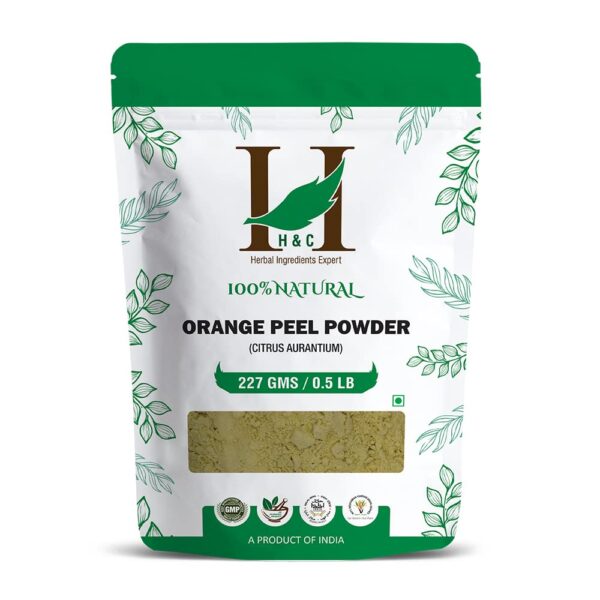 H&C Herbal Ingredients Orange Peel/Santra Chilka Powder - 227g - For Skin Whitening and As a Toner