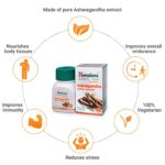 Himalaya Ashvagandha Tablet (60 Tablets) For General Wellness, Stress Relief, immunity, infections and diseases - Image 2