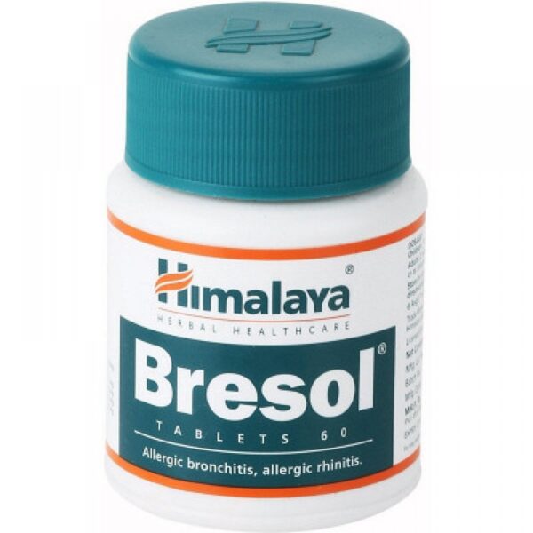 Himalaya Bresol 60 Tablets For Allergic Rhinitis, Bronchitis, Cough, Asthma and Pollen Allergy