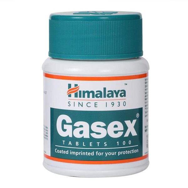 Himalaya Gasex 100 Tablets For digestive function, intestinal motility, gaseous distension