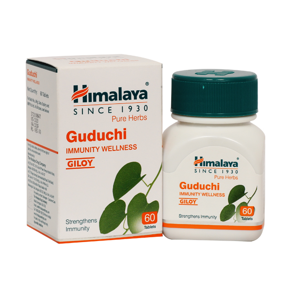 Himalaya Wellness Pure Herbs Guduchi (60 Tablets) For Immunity Wellness, respiratory infections