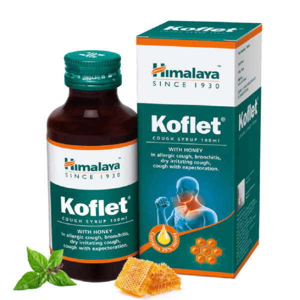 Himalaya Koflet Syrup (100 ML) For Cough, Cold