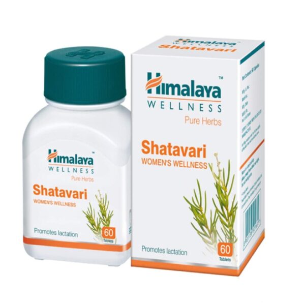 Himalaya Wellness Pure Herbs Shatavari (60 Tablets) For balancing the female hormonal system, breast milk production