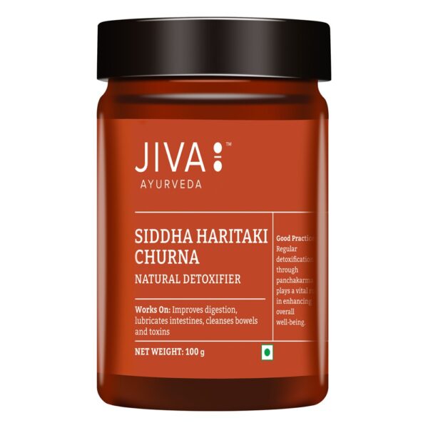 Jiva Ayurveda Siddha Haritaki Churna (100 gm) For regular detoxification, digestion, intestinal function