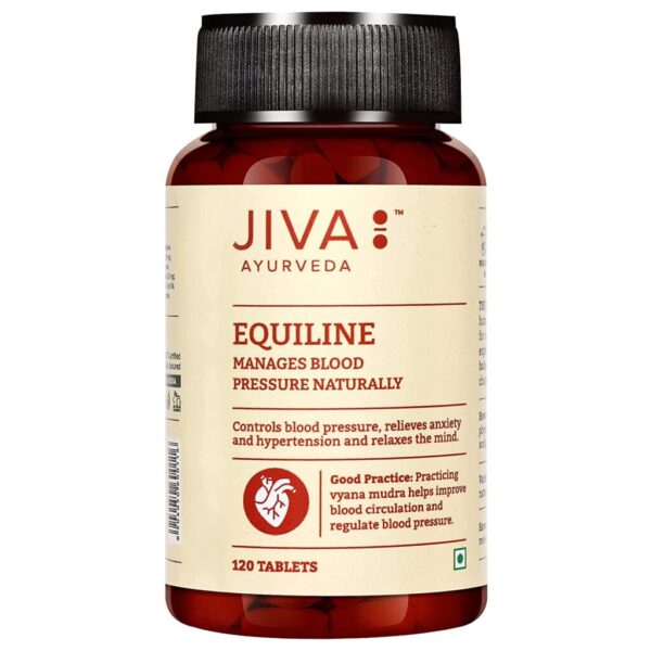 Jiva Ayurveda Equiline (120 Tablets) For immune system, Blood Pressure, Anxiety and Hypertension