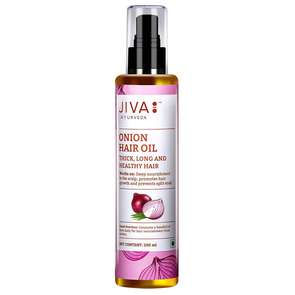 Jiva Ayurveda Onion Hair Oil (200 ml) For deep nourishment to the scalp