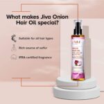 Jiva Ayurveda Onion Hair Oil (200 ml) For deep nourishment to the scalp, hair growth, dullness and split ends - Image 3