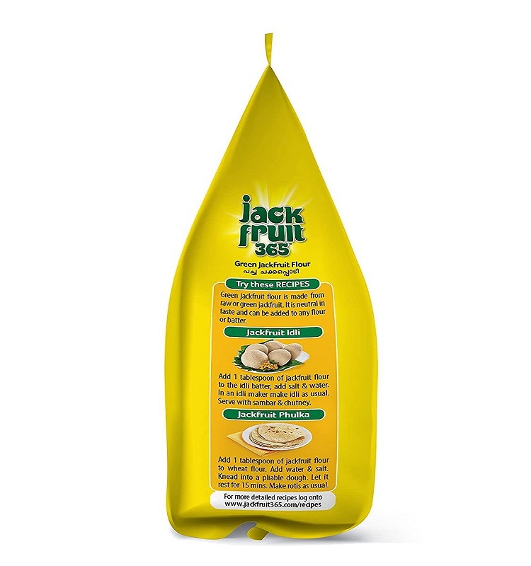Jackfruit365-Green-Jackfruit-Flour-400g-3-2.jpg Jackfruit365 Green Jackfruit Flour - 400g For Blood Sugar Levels control, Digestion - Image 2