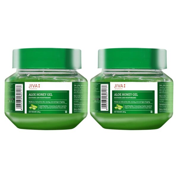 Jiva Ayurveda Aloe Honey Gel (100 g) For acne and pimples, sunburnt skin, skin problems