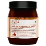 Jiva Ayurveda Chatpata Amla Candy - 400 g For Digestion, immune system, Stimulating Metabolsim