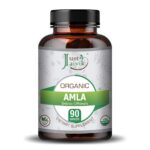 Just Jaivik Organic Amla Tablets 750mg 90 Tablets For immunity, healthy skin and hair - Image 2