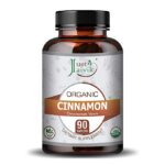 Just Jaivik Organic Cinnamon 750 mg (90 Tablets) For Indigestion and Nausea, joint pains - Image 2