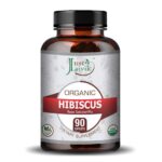 Just Jaivik Organic Hibiscus Tablets - 750mg 90 Tablets For Detoxification and Cardiac Health - Image 2