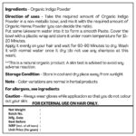 Just Jaivik Organic Indigo Powder for Hair Black, 227g | Herbal Hair Colour - Image 3