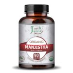 Just Jaivik Organic Manjistha Tablets 750mg (90 Tablets) For Most Useful in Skin and Nature's Blood Cleanser - Image 2