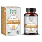 Just Jaivik Organic Safed Musli Tablets - 750mg (90 Tablets) For muscle strength, vitality, motility