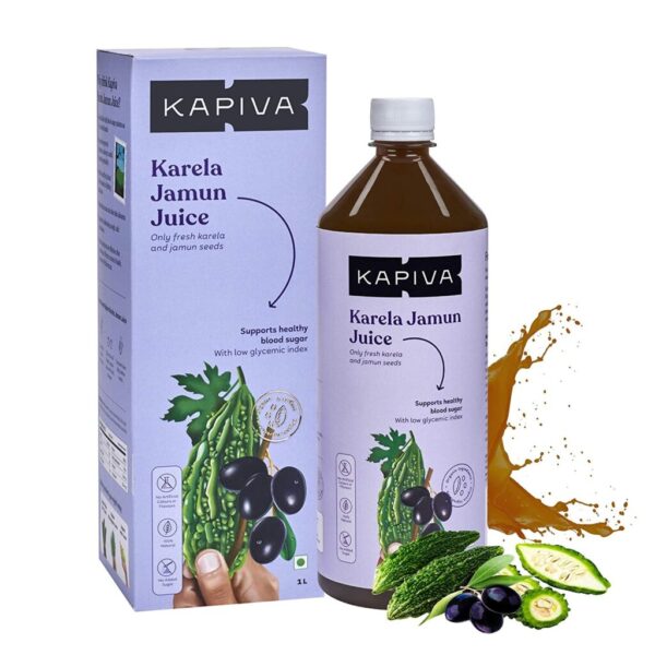 KAPIVA KARELA JAMUN JUICE 1 L for cough, cold, asthma, Purifies blood