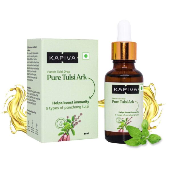 KAPIVA PURE TULSI ARK 30 ml for cold, cough, flu, headaches, immune system, blood sugar levels