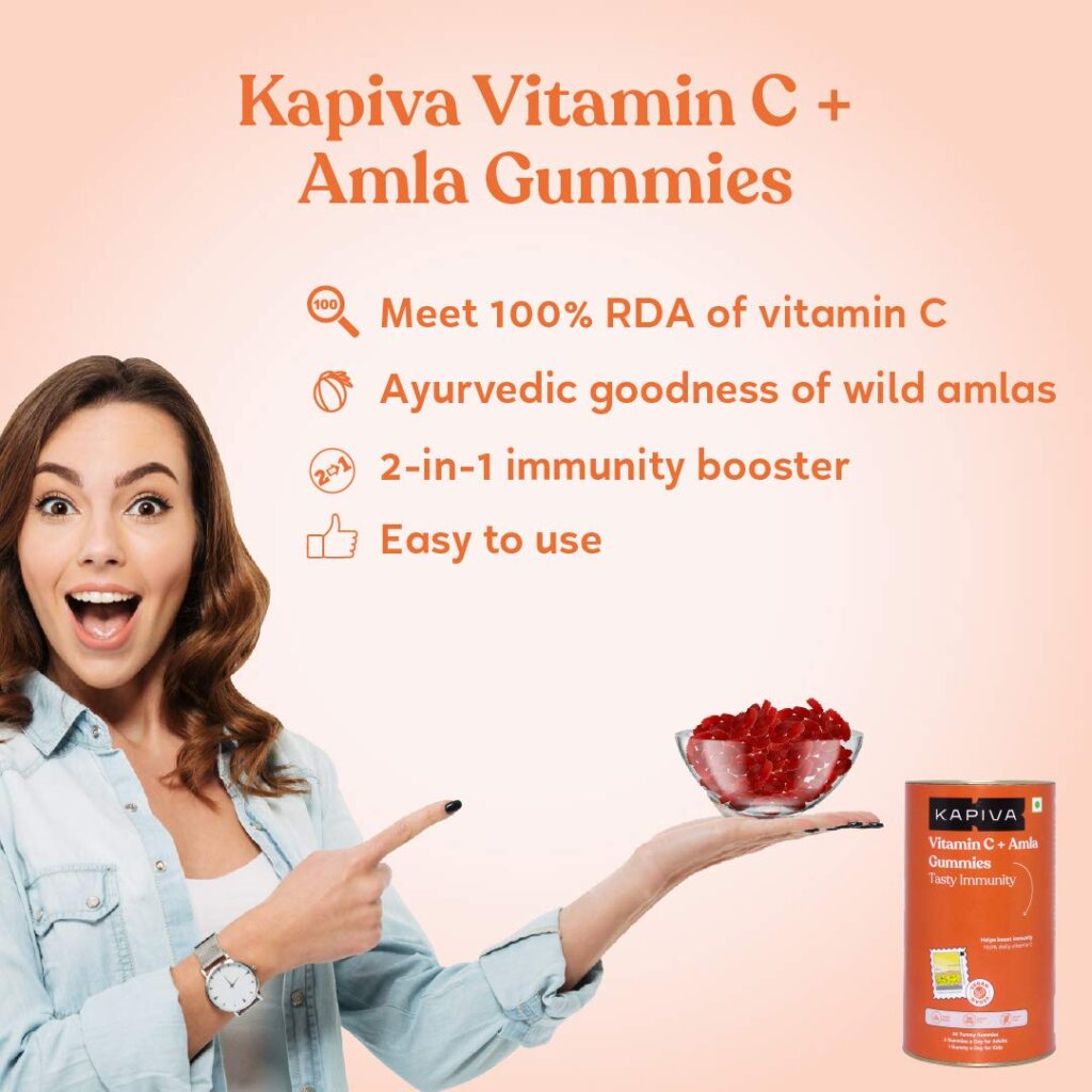 KAPIVA VITAMIN C + AMLA GUMMIES (30 GUMMIES) for immunity The MG Shop