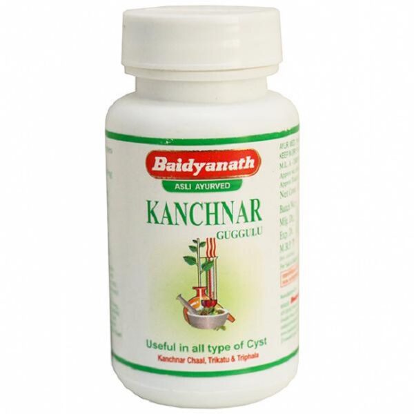 Baidyanath Kanchnar Guggulu (80 Tablets) For thyroid problems, glandular swellings, skin diseases