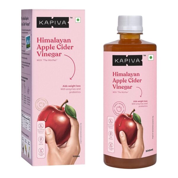 Kapiva Apple Cider Vinegar 500 Ml for reduce weight, detoxify liver