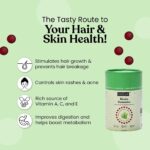 Kapiva Biotin With Aloe Vera Gummies 30 Gummies for skin issues, hair growth, supports digestive functions - Image 6