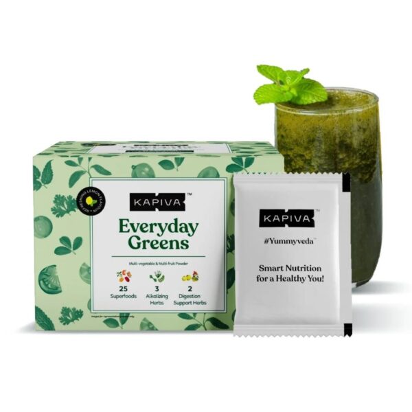 Kapiva Everyday Greens 25 Greens In One Go 30 Sachets for boost digestion