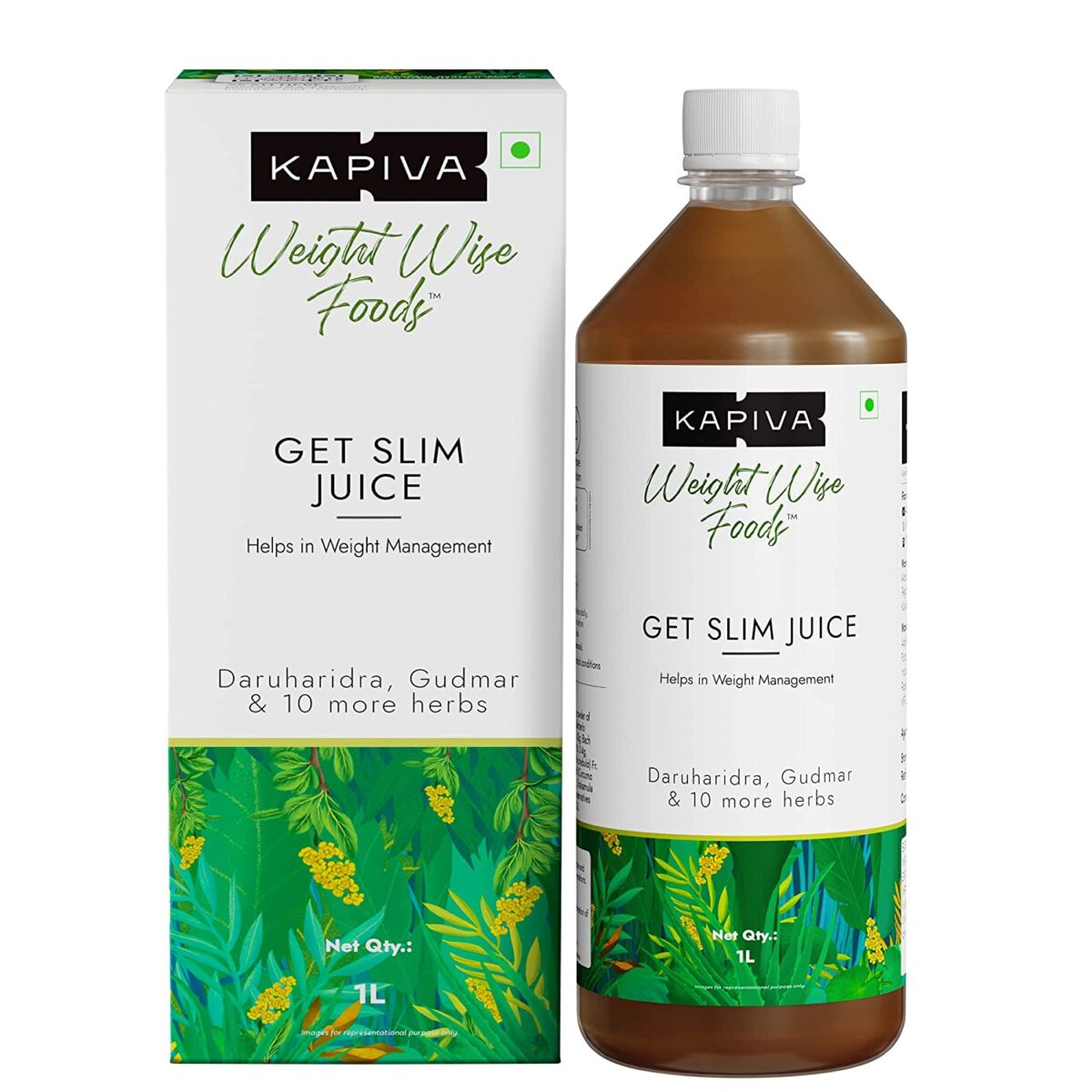 KAPIVA GET SLIM JUICE 1 L for boosting metabolism, relieving constipation, Maintains healthy muscles and joints - Image 1