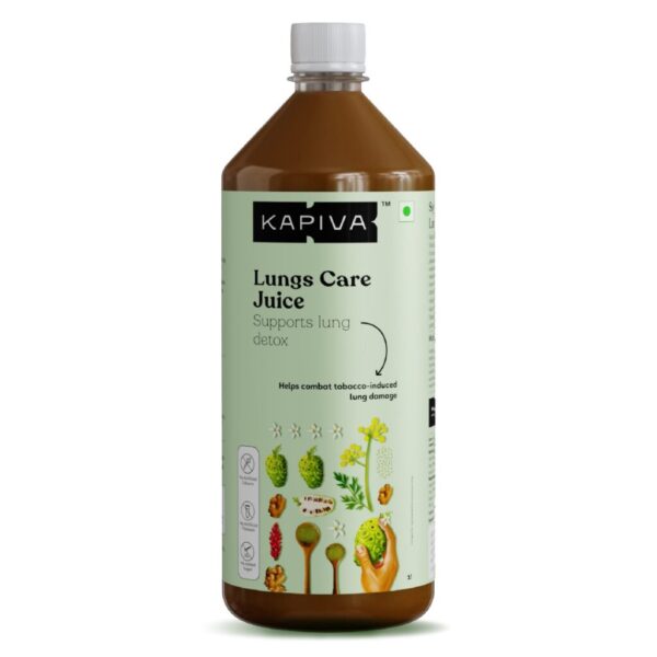 Kapiva Lungs Care Juice 1L for lung damage